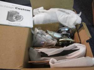 lot 4 image: Schlage Custom Latitude Matte Black...