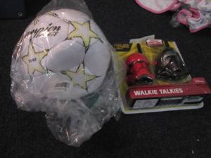 lot 73 image: Walkie Talkies, Soccer Balls...