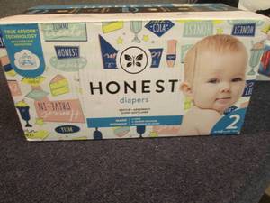 lot 109 image: Case of Honest Diapers Size 2 - 76 ...