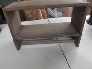 lot 148 image: Wooden Shelf with 2 Rods...