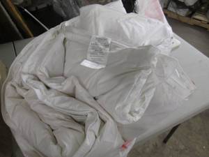 lot 219 image: 86x86 inch Down FullQueen Mattress...