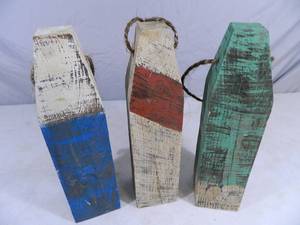 3 New Handmade Decorative Nautical Bouys