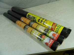 3 New Rolls of Lawn  Weed Fabric