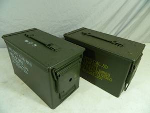 Pair of 50 Cal. US Military Ammo Cans