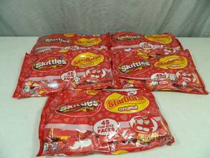5 New Bags of Starburst and Skittles Fun Packs
