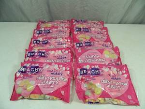 10 New 14 ox Bags of Brachs Tiny Conversation Hearts