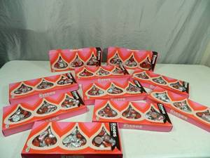 10 New Boxes of Milk Chocolate Hershey Kisses