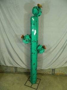 New Handmade Recycled Metal Garden Art - Large Cactus