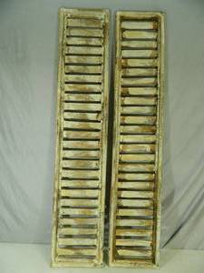 New Pair of Recycled Wood Shabby Chic Shutters