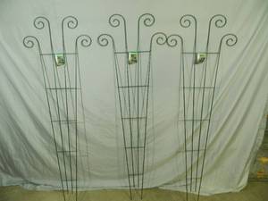 3 New Metal Garden  Flower Trellis