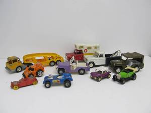lot 214 image: Nice Group of Vintage Toy Cars & Trucks - Tonka Hubley Structo etc
