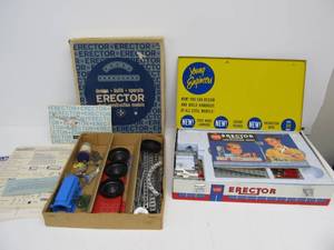 lot 228 image: 2 Vintage GILBERT Erector Sets