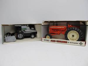 lot 230 image: Older Mint In Box ERTL Farm Implement & Allis Chalmers Tractor