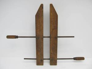 lot 62 image: LARGE Vintage JACOBSEN Woodworking Screw Clamp