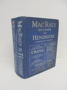 lot 68 image: Large Antique 1920s McRaes & Hendricks Industrial Blue Book Catalog