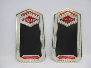 lot 72 image: Pair of NOS Vintage GRAIN BELT Premium Beer Advertising Displays