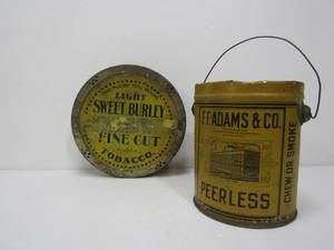 lot 250 image: 2 Antique Tobacco Tins