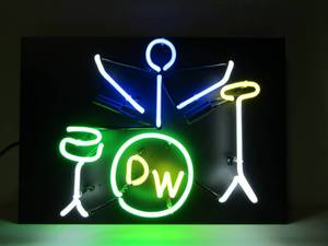 lot 108 image: Working Neon Drummer Sign
