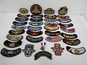 lot 196 image: Large Lot of HARLEY DAVIDSON Motorcycle Patches