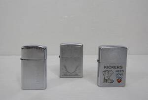 lot 199 image: Lot of 3 ZIPPO Cigarette Lighters