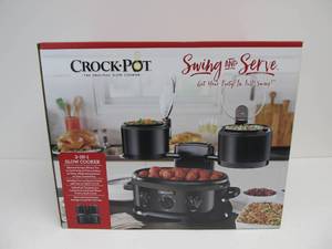 lot 177 image: Brand New CROCK POT Swing-N-Serve 3 in 1 Slow Cooker