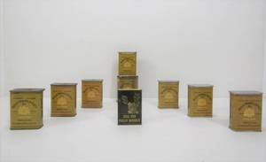 lot 12 image: Lot of Vintage PHILLIP MORRIS Advertising Tobacco Tins & Pocket Mirror