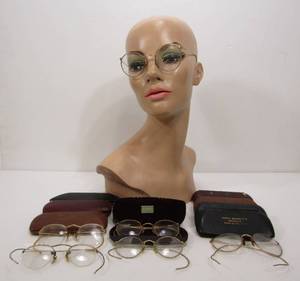 lot 15 image: Nice Lot of Antique Gold Filled Glasses