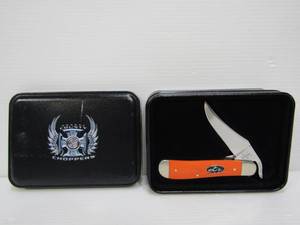 lot 18 image: Mint CASE XX Orange County Choppers Pocket Knife