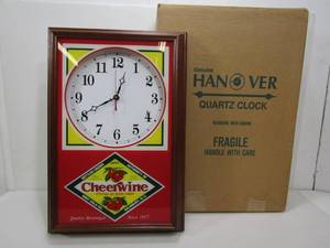lot 34 image: NOS Vintage CHEERWINE SODA Advertising Clock