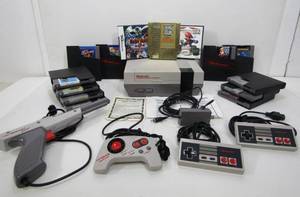 lot 29 image: Nintendo NES Video Game System wGames