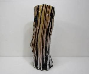 lot 304 image: Large Murano Style Glass Tree Trunk Vase Art Glass