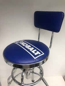 lot 307 image: Excellent Pair of KOBALT TOOLS Industrial Swivel Shop Stools
