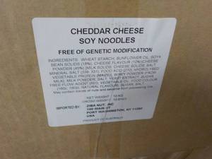 lot 234 image: Cheddar Cheese Soy Noodles 10 KG bo...