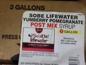 lot 260 image: 3 Gallon Sobe Lifewater Yumberry Po...