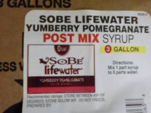 lot 263 image: 3 Gallon Sobe Lifewater Yumberry Po...
