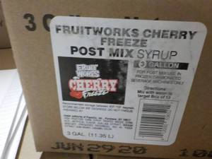 lot 277 image: 3 Gallon Fruitworks Cherry Freeze P...