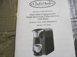 lot 137 image: Chefs Magic Programmable Single Ser...