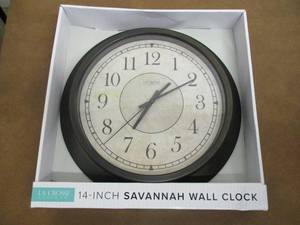 lot 2 image: LA Crosse Clock Co 14 Savannah Wal...