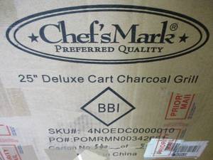 lot 45 image: Chefs Mark 25 Deluxe Cart Charcoa...