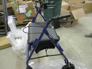 lot 78 image: New Preveri Walker with seat and St...