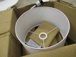 lot 93 image: Simple Designs Lamp with White Lamp...