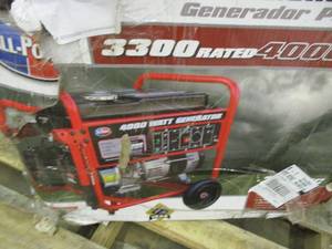 lot 68 image: All Power 4000 Watt Portable Genera...