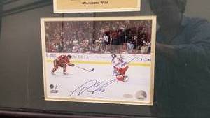 lot 3 image: MARIAN GABORIK Autographed Picture  5 Goal Game