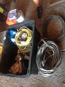 lot 81 image: Tote Full of Electrical Supplies