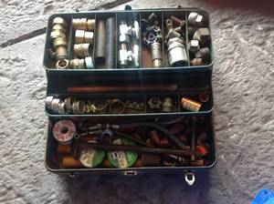 lot 83 image: Box of Plumbing Supplies