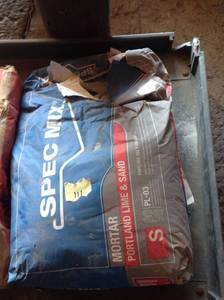 lot 111 image: 2 Bags Mortar Mix
