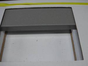 31 x 22 x 3CM Quartz Vanity Top w Backsplash -  Retails $711.74