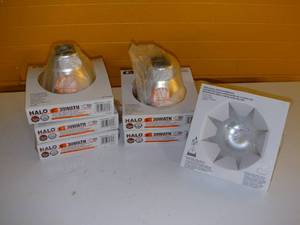 Halo 30 Series 6in White Recessed Ceiling Light Fixture trim 30WATH Retails $15.59 each