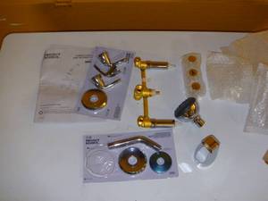 Project Source 3 Handle Tub and Shower Faucet, Polished Chrome-Missing Trim Piece See Pics-