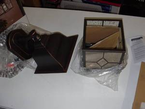 Portfolio Litshire 15.62-in H Oil-Rubbed Bronze Medium Base (E-26) Outdoor Wall Light